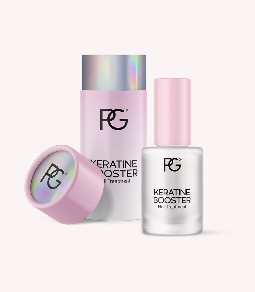 Close-up of Pink Gellac Keratin Booster.