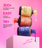 Vernis semi-permanent Pink Gellac : 300+ couleurs, facile à appliquer et à retirer, 14+ jours d'ongles beaux et résistants.