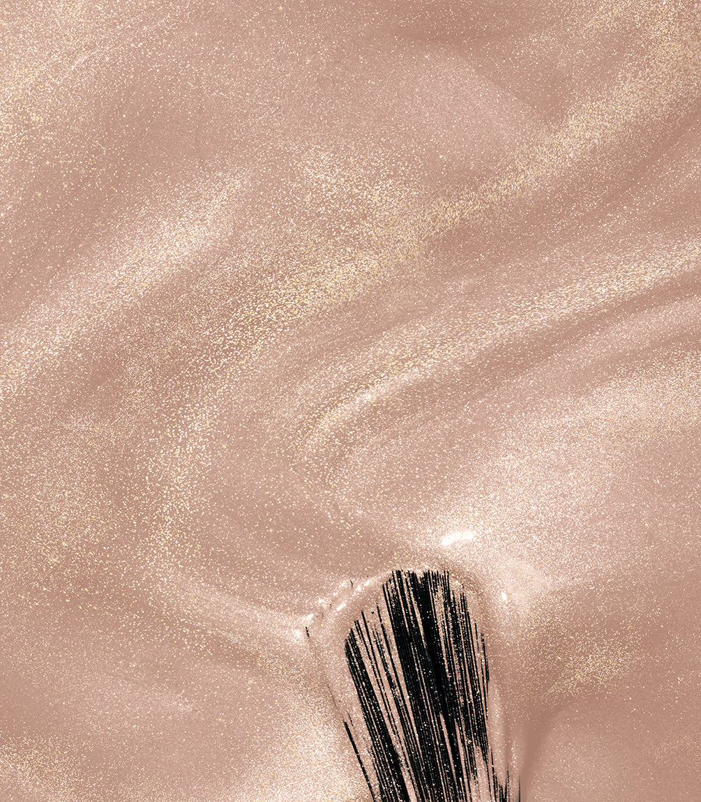 Close-up of Pink Gellac Cat Eye Sandy Citrine gel polish texture.