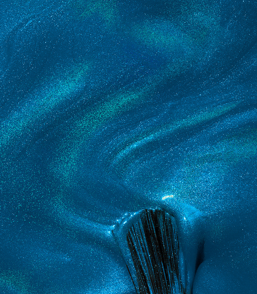 Close-up of Pink Gellac Cat Eye Luminous Nebula gel polish texture.