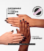 Pink Gellac cat eye magnet application guide.