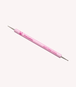 Pink nail art dot tool labeled "Pink Gellac Dotting Tool" on a white background.
