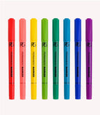 Pink Gellac Permanent Marker Set met acht nail-art stiften in regenboogkleuren