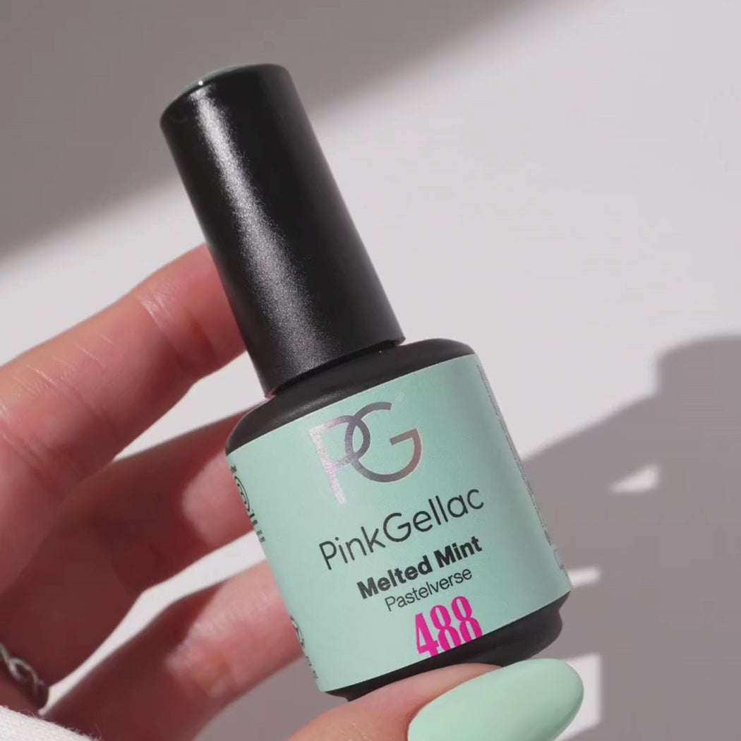 488 Melted Mint | Green Gel Polish | Pink Gellac