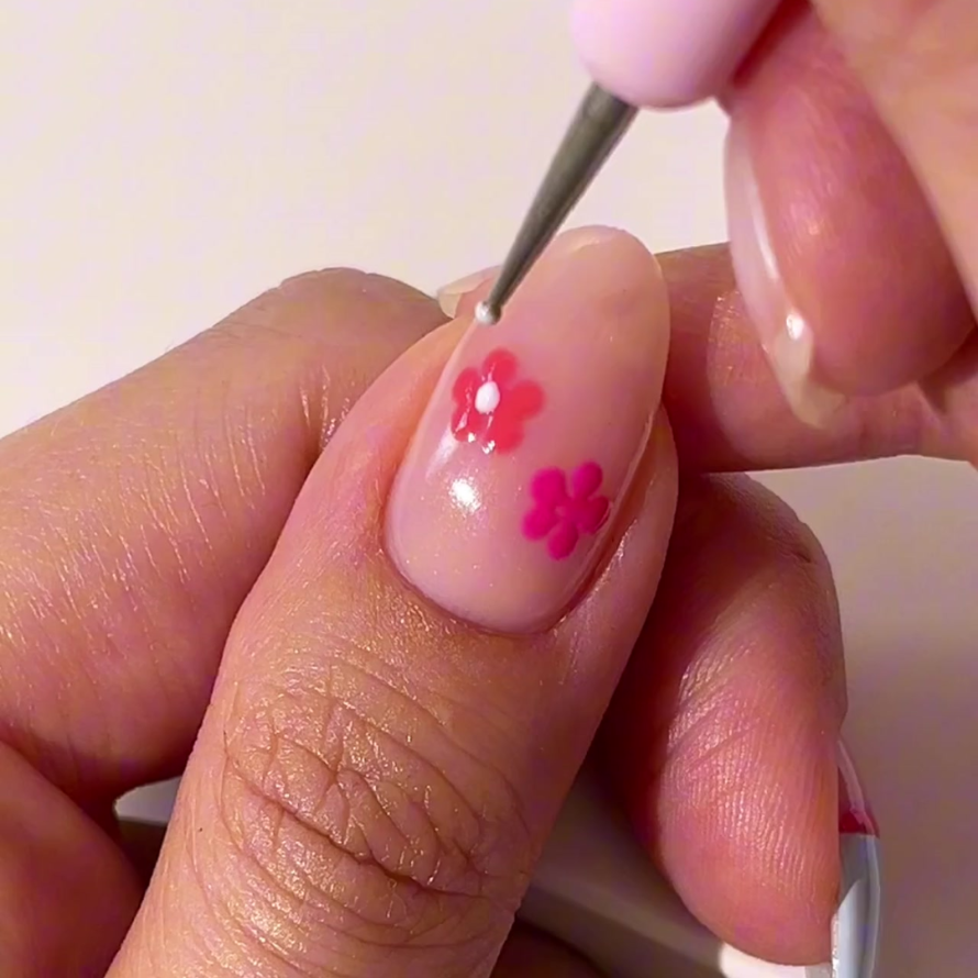 Step 8: White Mini Dots